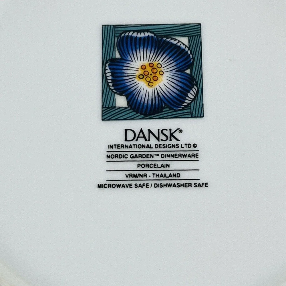 Dansk Nordic Garden Cereal Bowl Rim Fruit 6.75